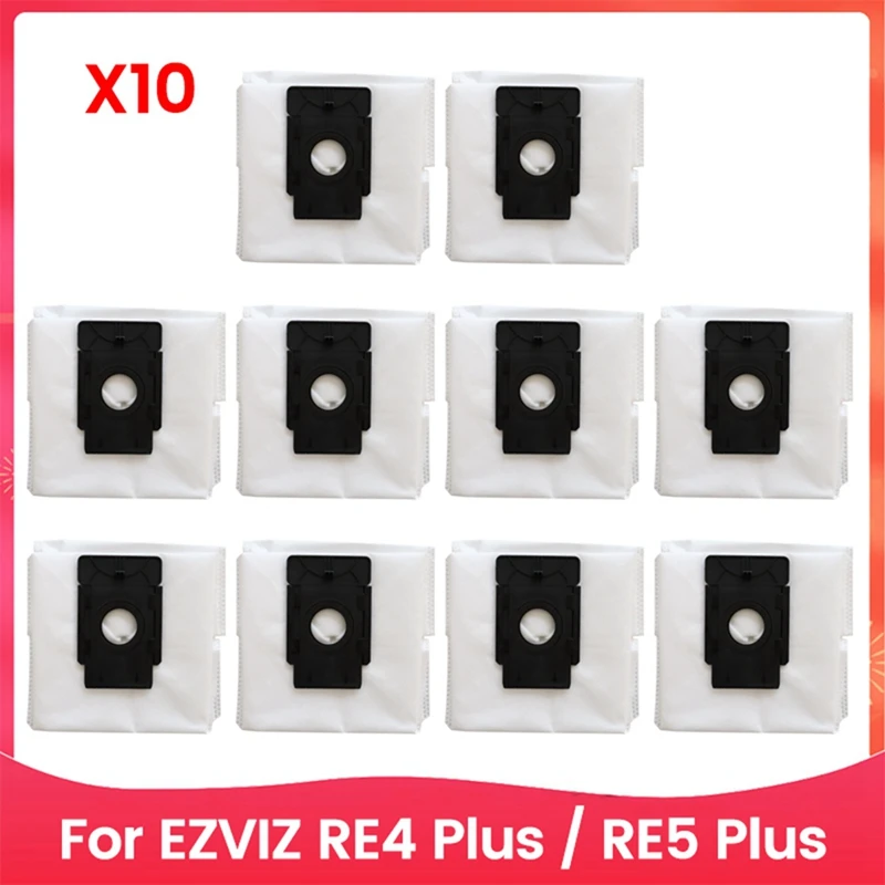 AU-10Pcs เปลี่ยนถุงเก็บฝุ่นสําหรับ EZVIZ RE4 Plus/RE5 Plus Sweeping Roboat เครื่องดูดฝุ่นอุปกรณ์เสริมอะไหล่