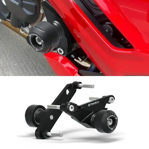 Imagen 2 del producto Para BMW s1000r / m1000r y S1000R 2021-2025 / M1000R 2023-2025 protección contra choques de motocicleta aluminio + fibra de vidrio de nailon