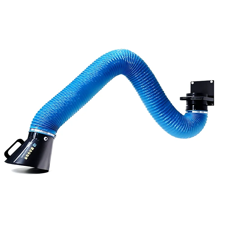 New CE Certified Carbon Steel Welding Fume Extractor Arm with 9m Extraction Hose for Industrial Use and Harmful Smoke
