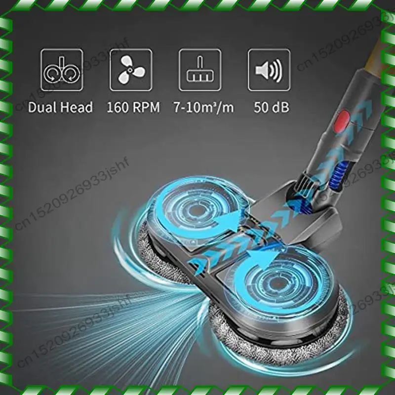 

-BOFF Насадка для электрической швабры для пылесоса Dyson V7 V8 V10 V11 V15 со съемным резервуаром для воды, набор из 10 подушечек для швабры