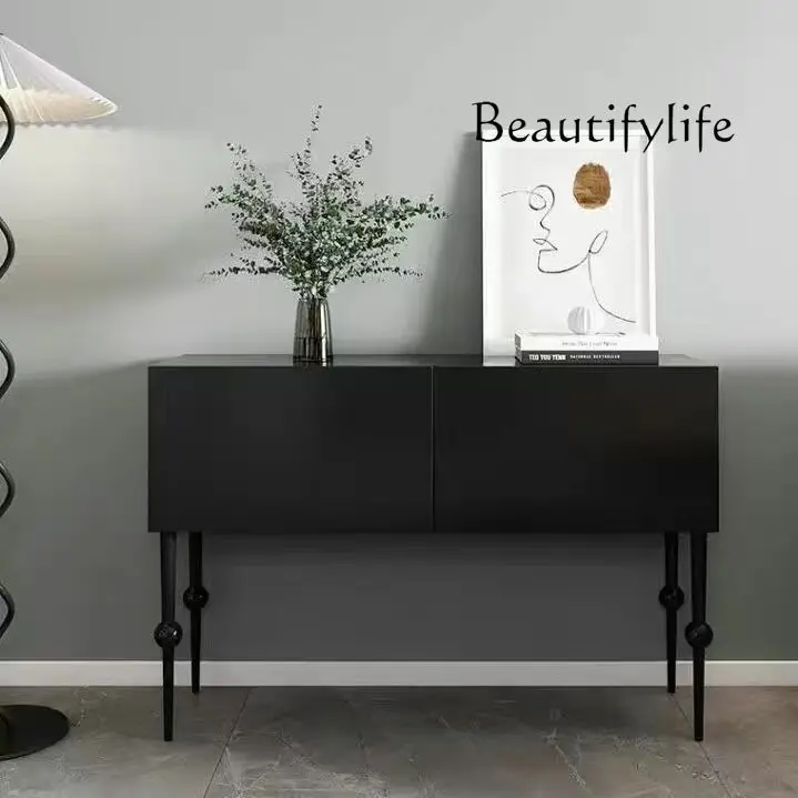 

Шкаф для хранения в скандинавском стиле, многофункциональный узкий шкаф для столовой, прихожей, спальни, гостиной