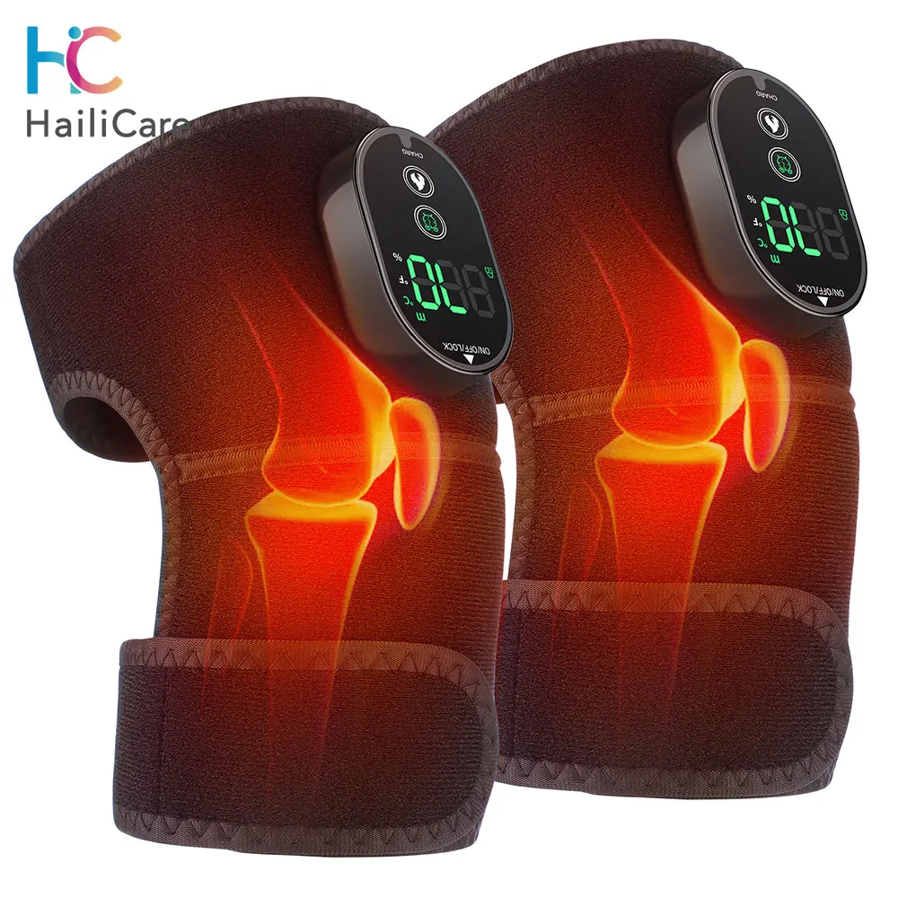 3 in 1 Shoulder Knee Heated Knee Massager Pad for Joint Pain Relief Health Care Shoulder Arthritis Support Brace Belt