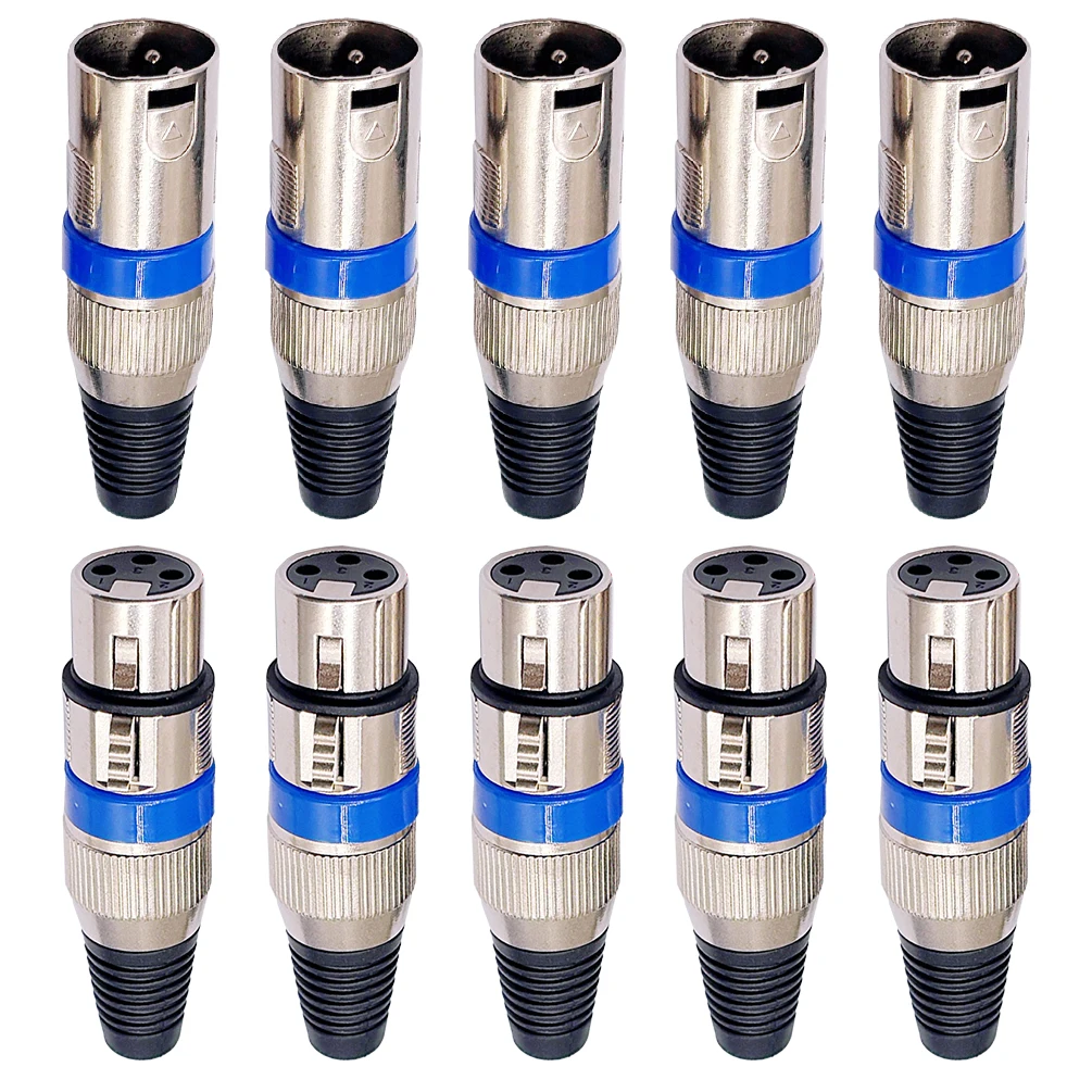 

10 шт. NG4S XLR 3-контактные гнездовые разъемы для микрофонов, прочные аудиоразъемы с акцентным дизайном, профессиональные, с надежным фиксатором, совместимые для студийного и живого использования, для длительного использования