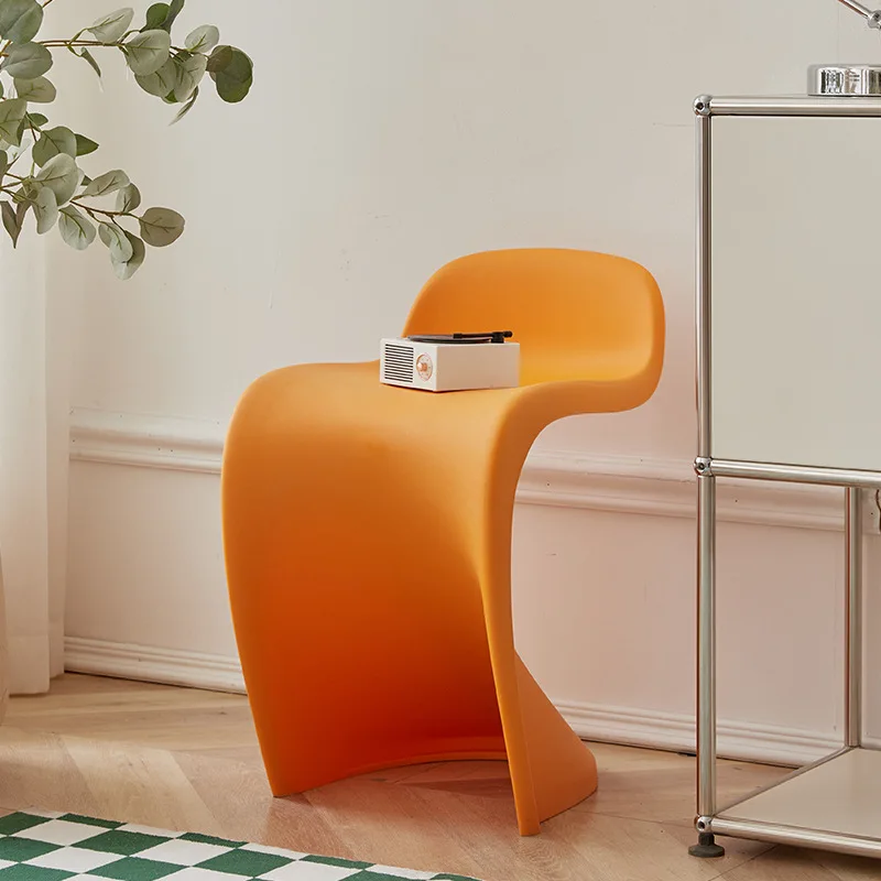 Minimalist Thickened Plastic Stools Plastic Rainbow Shape Footstool Safety Stool Indoor Furniture Children'S Stool Toy image 4