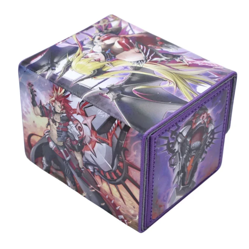 Yu-Gi-Oh Fiendsmith Engraver Lacrima The Scarlet Sorrow Diy Portable Collection Card Storage Box Anime Action Toy Figures Gifts