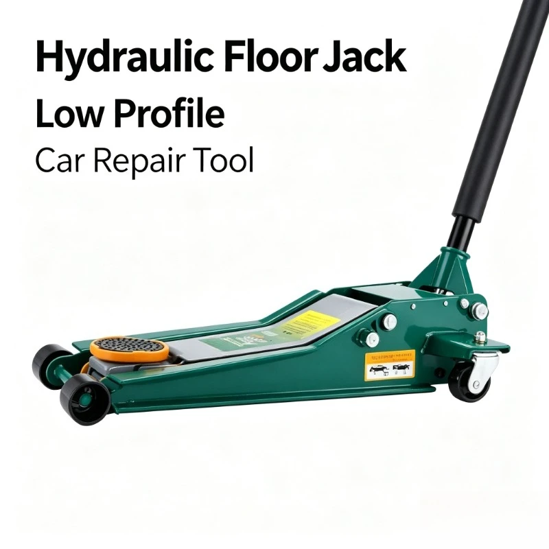 Hydraulic jack horizontal 3 ton double pump ultra-low level thickening car tire change repair tool
