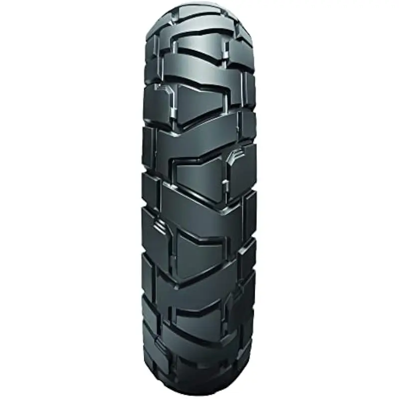 Trailmax Mission Rear Motorcycle Tire 150/70B17 Symmetrical Tread Aggressive Offroad Pattern Staggered Step Blocks Wraparound Ed