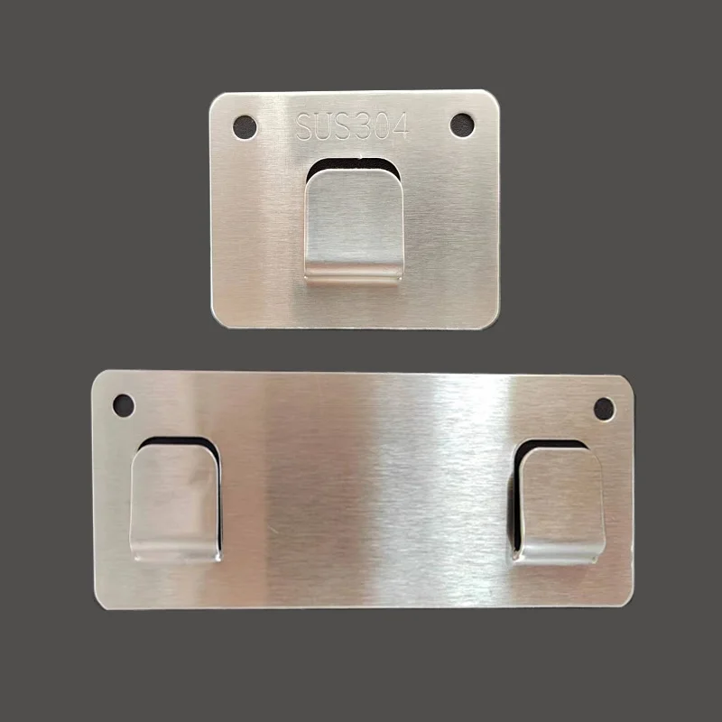 

Modern mat 304 Stainl Steel Kitchen Batoom Wall Mounted Storage Ra Hook No Nail Drilling Required