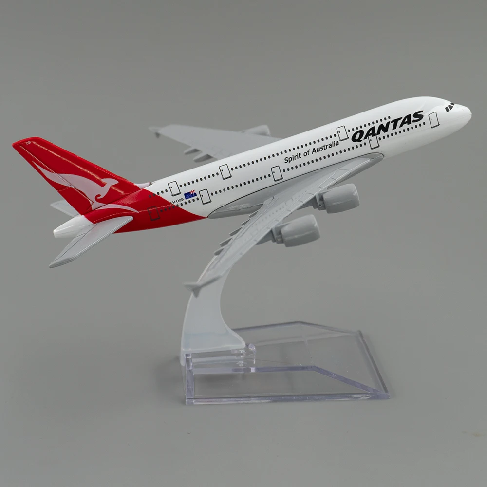 

Самолет самолета масштаб 1/400, аэробус A380 Spirit of Australia Qantas 16 см, модель самолета из сплава, игрушки для детей, коллекция подарков для детей