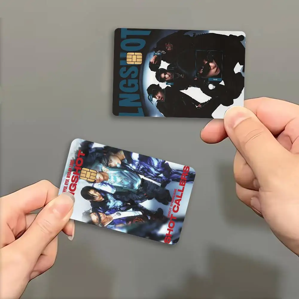 Boy Group LNGSHOT Credit Card Skin Stickers No Adhesive Residue Water Proof for VISA Credit Card Subway Access Card