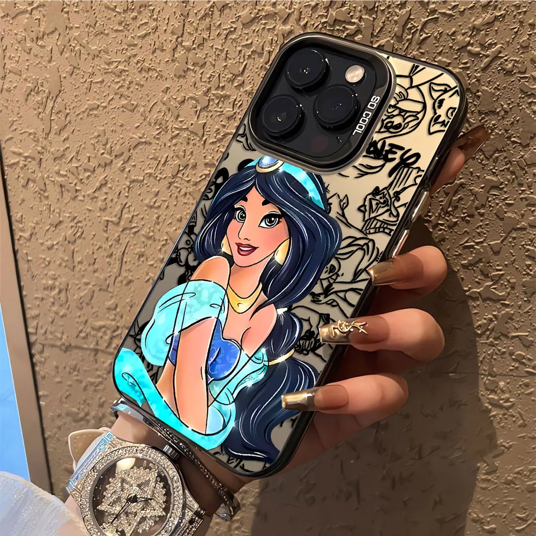 Cute Disney Princess Case for OPPO Realme 5 8 8i 9i 10 11 12 13 Pro C15 C20 C21Y C31 C33 C35 C53 C55 5G Matte Shockproof Cover