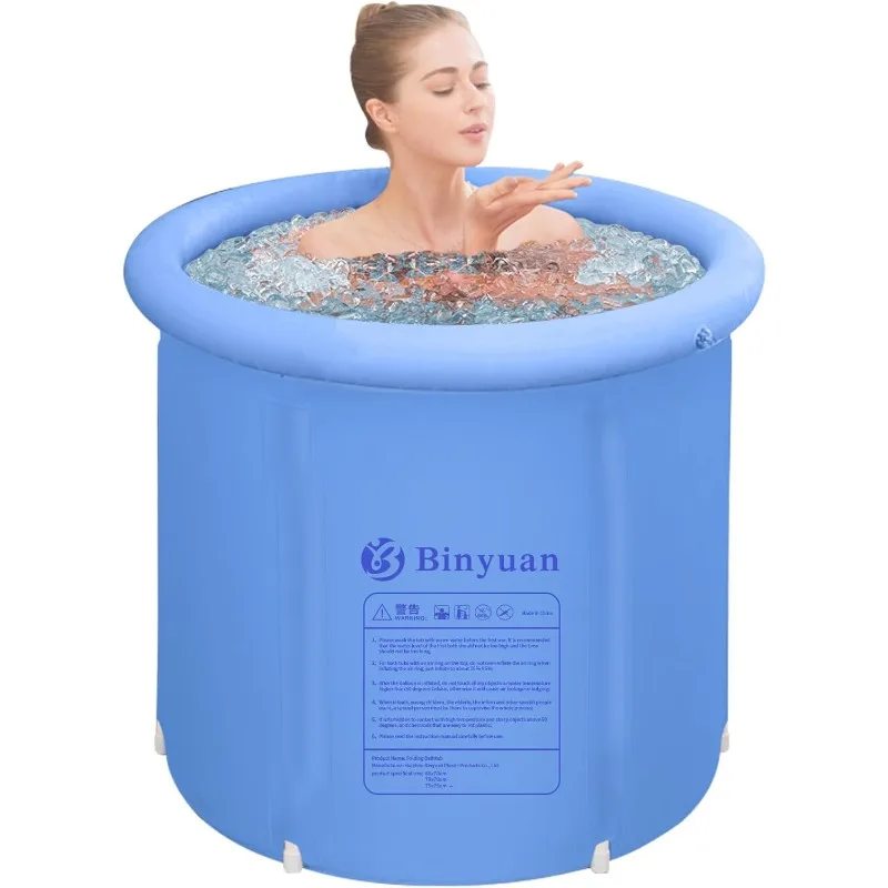 

Portable Ice Bath Tub, Foldable Bathtub for Adult Inflatable Ice Bathtub Outdoor Cold Plunge Tub Freestanding Bathtub Hot