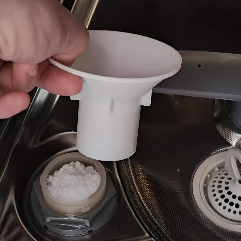45mm Dishwasher Salt Funnel Anti Spill Pouring Tool Water Softener Refill No Mess Easy Fill For Dishwasher Maintenance
