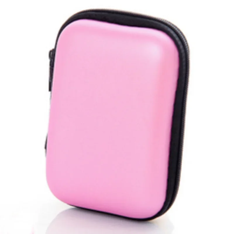 Mini Portable Earphone Bag High Quality Coin Purse Headphone USB Cable Case Storage Box EVA Material Hard Disk Carry Case Bag