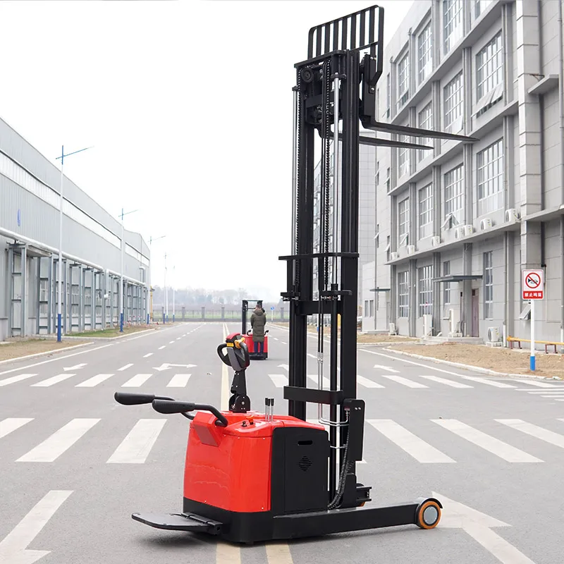 Electric Pallet Stacker Reach Forklift Lifting Height 12m