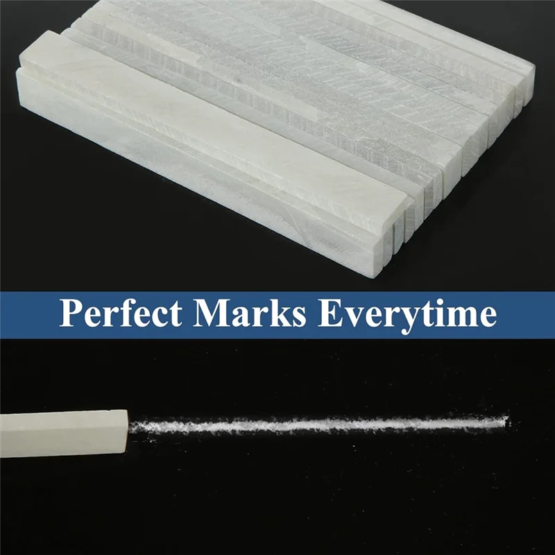 KYCOR-For Welders For Removable Markings Soapstone Pen Flat White 54PCS Professional Welding Chalk Pencils