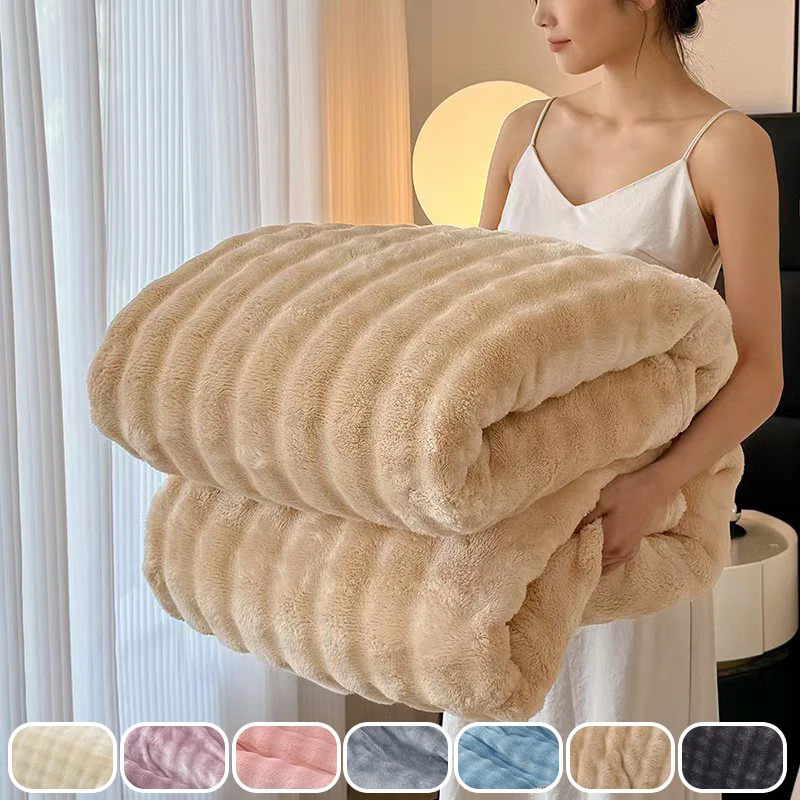 1pc Plaid Flannel Blanket Multi-color Warm Soft Cozy Throw Blanket Sofa Bed Room Decor Office Nap Blanket Christmas Gifts
