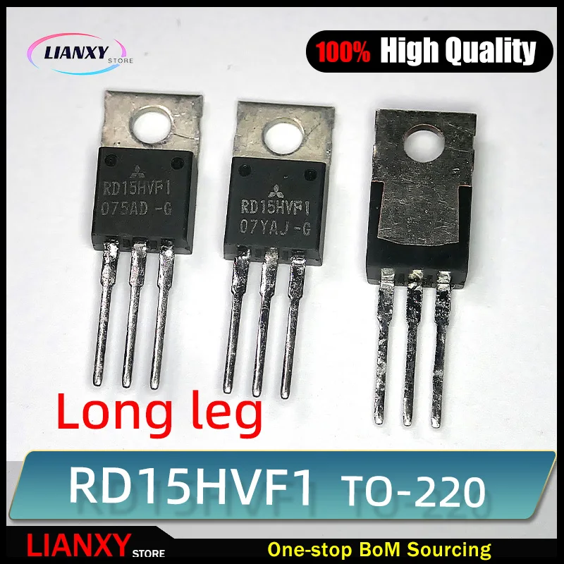 RD15HVF1 الأصلي (1-5 قطعة/الوحدة) RD15HVF1-101 RD15HVFI 2SC1972 RF POWER MOS 175MHz-520MHz ، 15W MOSFET ترانزستور الطاقة جودة عالية