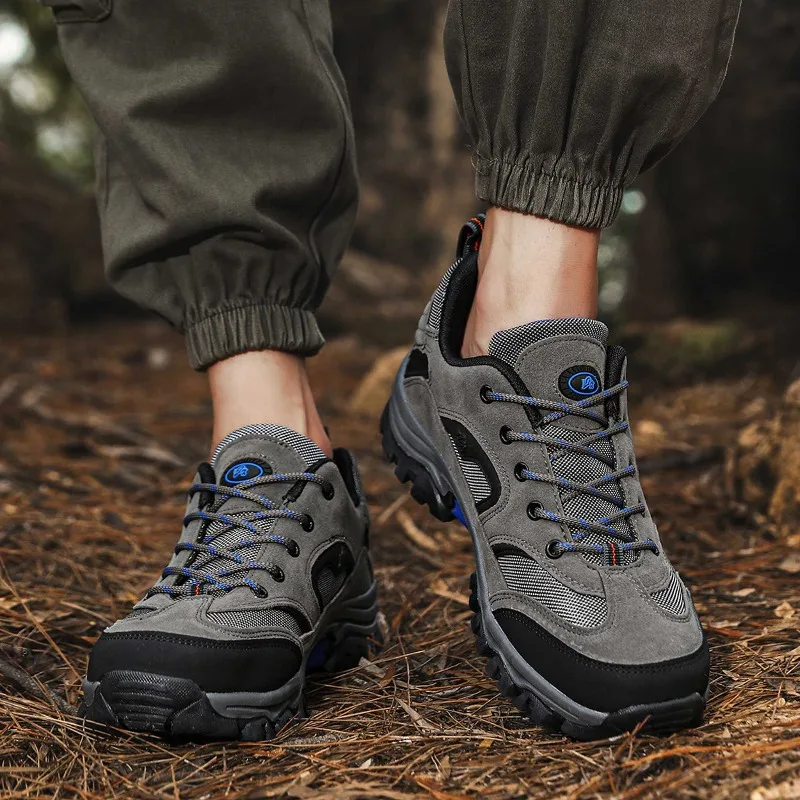 Men's Classic Outdoor Hiking Shoes Breathable Men's Shoes Wear-resistant Men‘s Combat Desert Spring Casual Shoes Plus Size