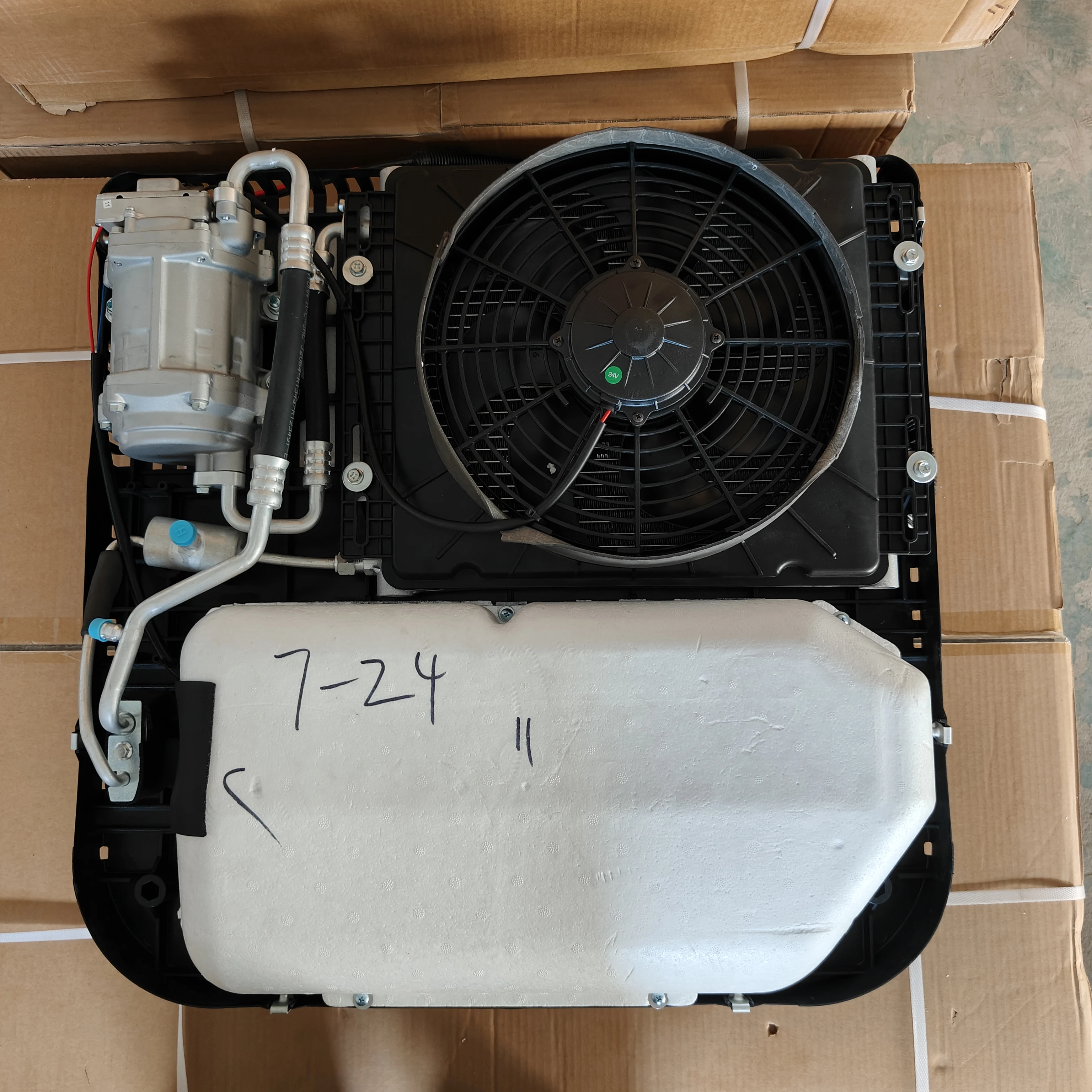 سقف Condicionado Dc Climatiseur Electrico Para ملحقات شاحنة السيارات 12 فولت Aire Acondicionado للمنزل المتنقل