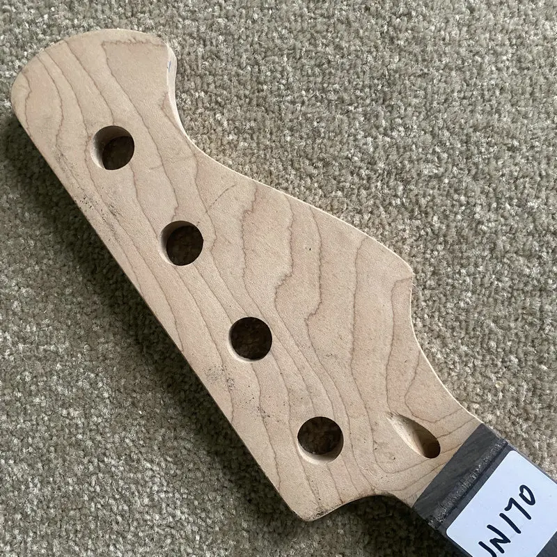 JN170 Custom Order 4 Strings Electric Bass Neck Semi Finishing Maple+Rosewood DIY Bass Guitar Parts 20 Frets 864 Scales Length