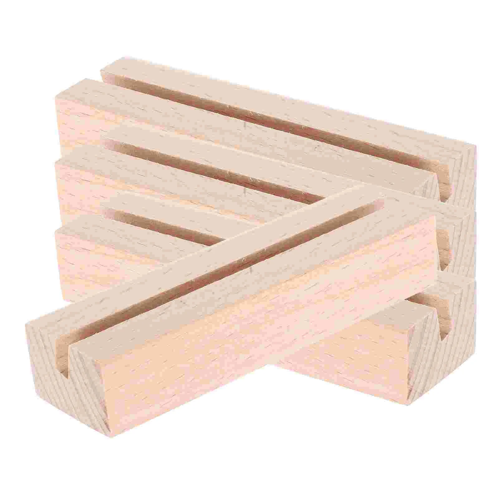 Base de madera para fotos, soportes de fotos con calendario abatible de pie 2025, soporte de exhibición, 4 Uds.