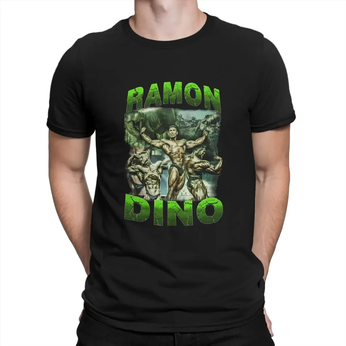 Men T-Shirt RAMON DINO LEGACY Awesome Pure Cotton Tee Shirt Short Sleeve CBUM T Shirts O Neck Tops Birthday Gift