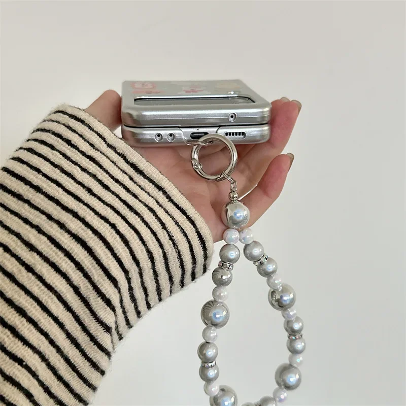 Cartoon Animals Electroplated Phone Case for Samsung Galaxy Z Flip 6 5 4 3 Protective Back Cover for ZFlip4 ZFlip5 ZFlip6 Case