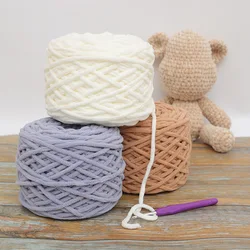 Handmade Ice Thread Chenille Woven Ball, Medium Thickness, Iceland Velvet Wool Ball, 200g