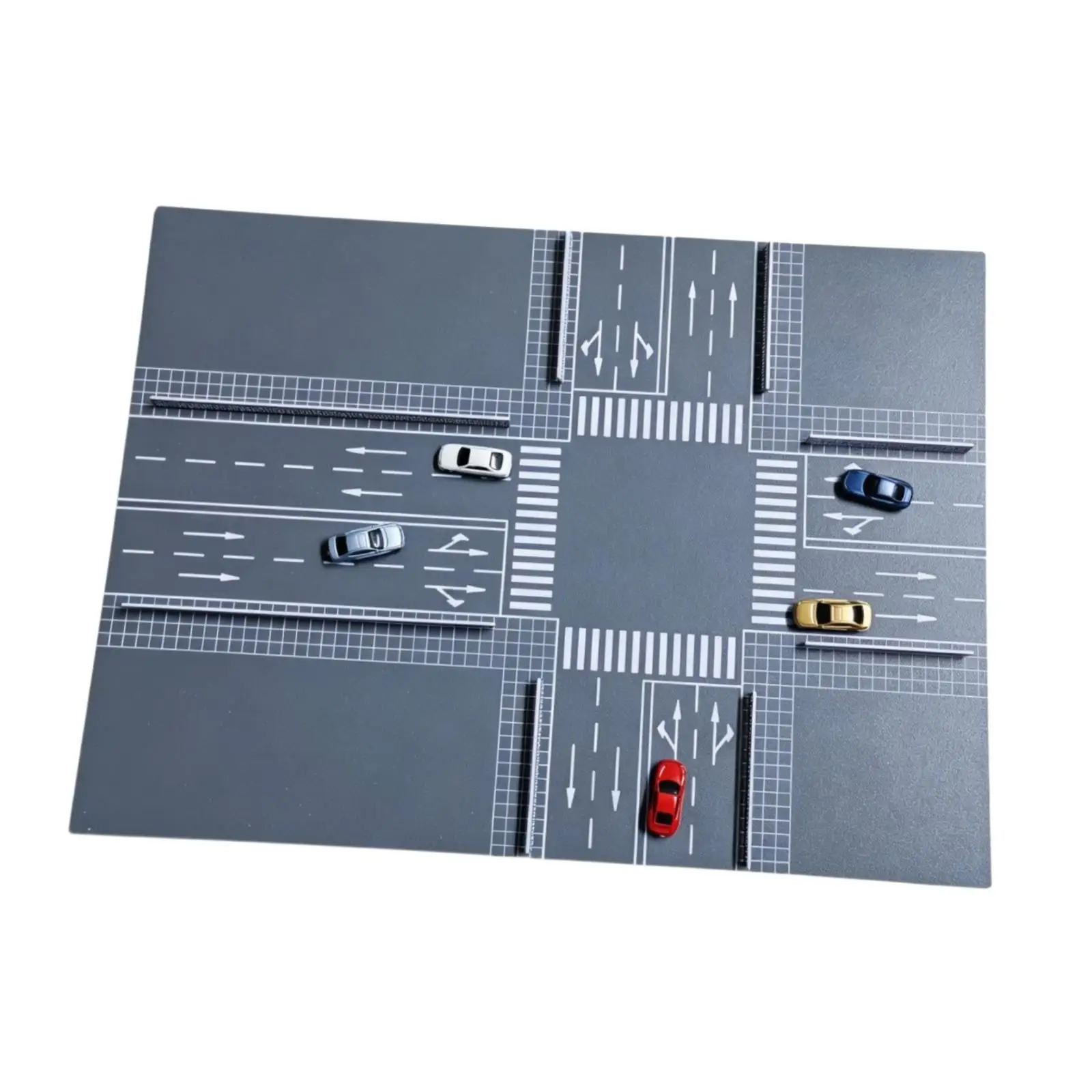 Plastic Landscaping Road Model Scenery DIY Kit for Miniature Car Models 1 18 Collectible Diorama Layout