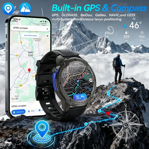 Imagen 2 del producto 2025New militar T-Rex3 Ultra GPS SmartWatch incorporado GPS brújula altímetro barómetro 5ATM impermeable 600mAh pulsera deportiva hombres