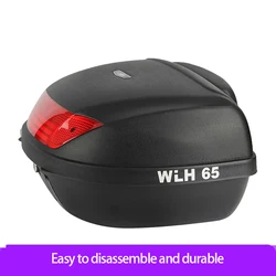 Tailbox E65 Scooter motorcycle tailbox Large 52L general electric vehicle plastic backup storage box