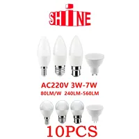 10PCS Factory direct LED light bulb candle lamp G45 GU10 MR16 220V low power 3W-7W high lumen no strobe Apply to study kitchen