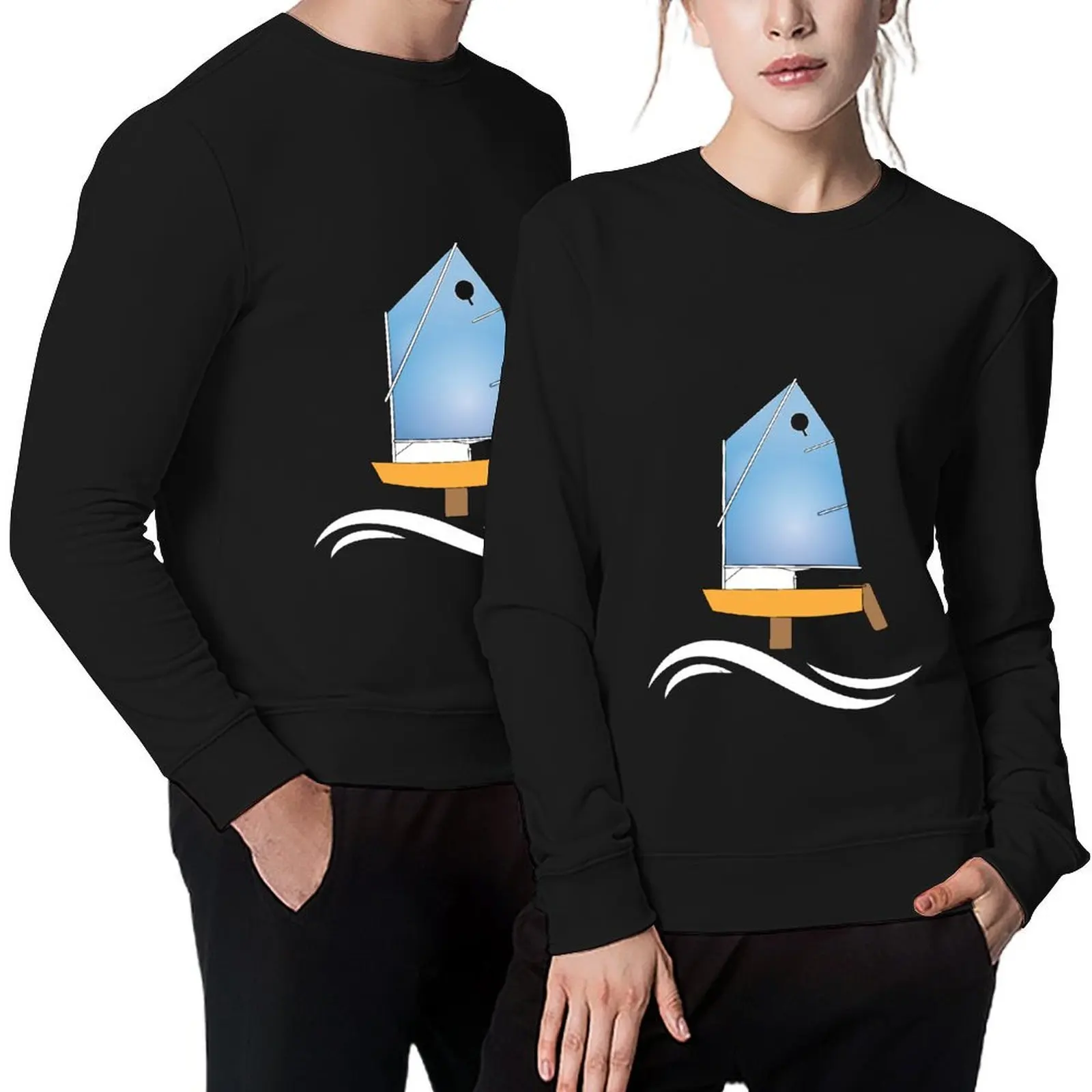 

optimist dinghy laser 420 dinghy optimist sailboat adults topper boat Pullover korean clothes men wear sweatshirt for men