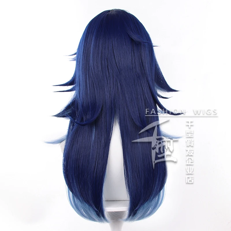 Gioco Genshin Impact Ororon Parrucca Cosplay Capelli blu scuro Natlan Festa di Halloween Gioco di ruolo Puntelli di gioco Accessorio Donna Uomo