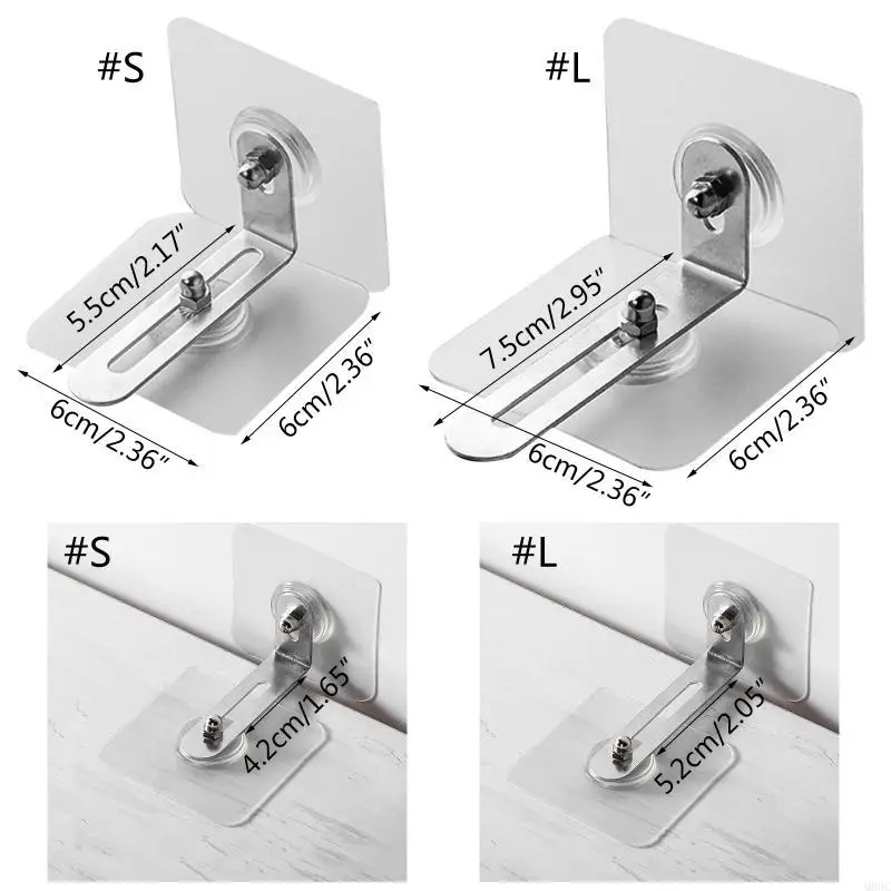 M89C 4 pezzi Ancoraggi per mobili Cinghie per mobili antiribaltamento Fibbia anticaduta regolabile