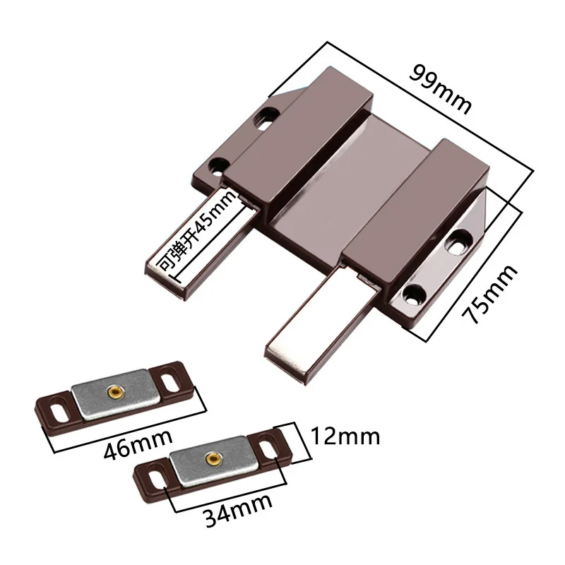 Wooden door panel, cabinet door, rebounder, hinge, push type spring fire hydrant, bullet pusher, closet, invisible door, no