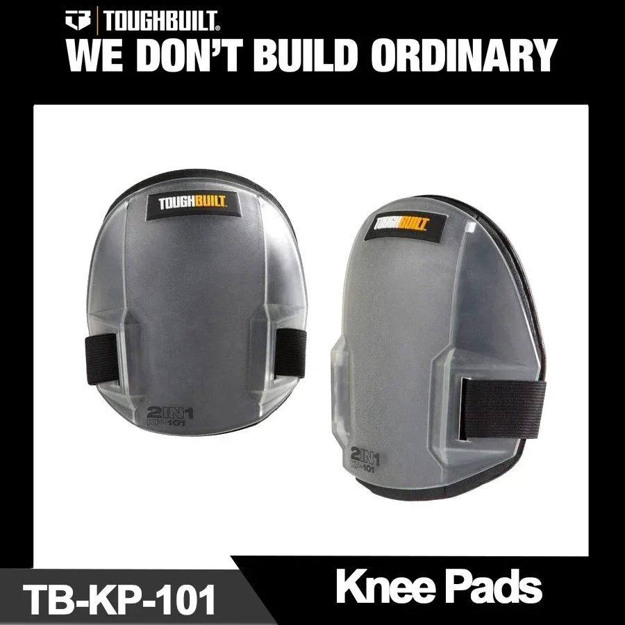 TOUGHBUILT TB-KP-101 Hard Shell Knee Guard for Tool Use, Fall Protection, Safety Work, and Floor Tiling