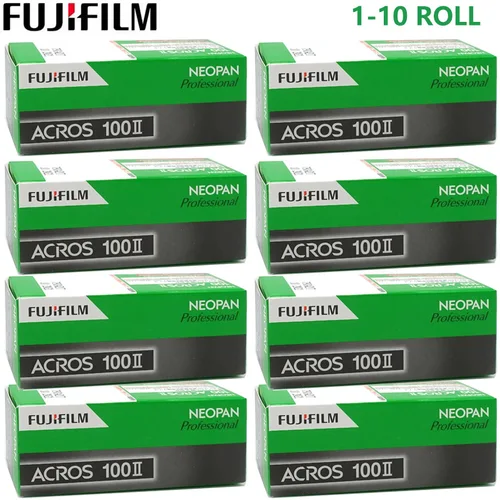 Imagen 2 del producto Rollo de 1/10 Fujifilm NEOPAN Acros II iso 100, película de 120mm para impresiones profesionales en blanco y negro, 36 hojas para cámara de película 120