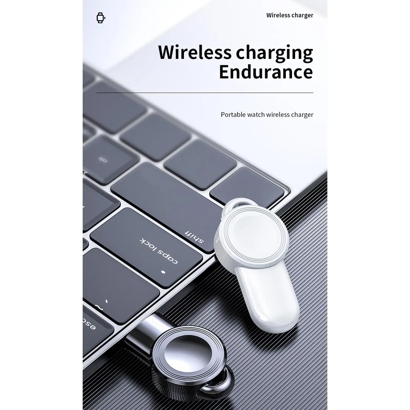 Wireless Watch Charging Station USB Magnetic Charger Cable Keychain Design for Apple Watch SE 6 5 4 3 2 1 Lightweight Outdoor - view 4