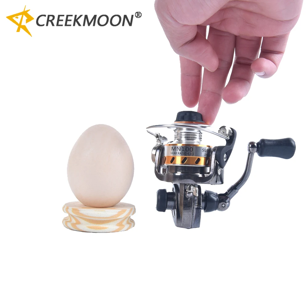 Gladde Visserij Draaiende Haspel Alle Metalen Roestvrijstalen Handvat Vishaspels 4.3:1 Overbrengingsverhouding, Lichtgewicht Roterend Spiraalwiel