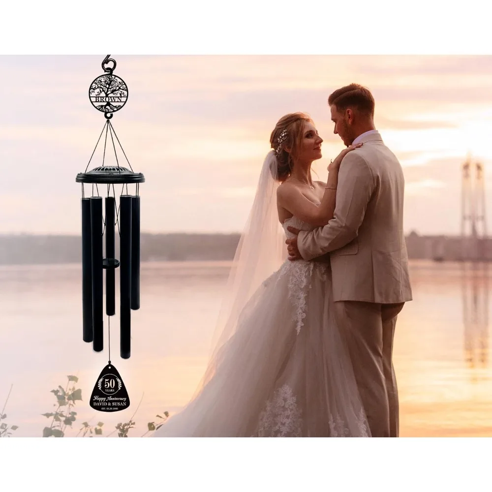 رنين الرياح المخصص للذكرى السنوية المقطوعة بالليزر للاحتفالات الزفاف من الخامس إلى الستين