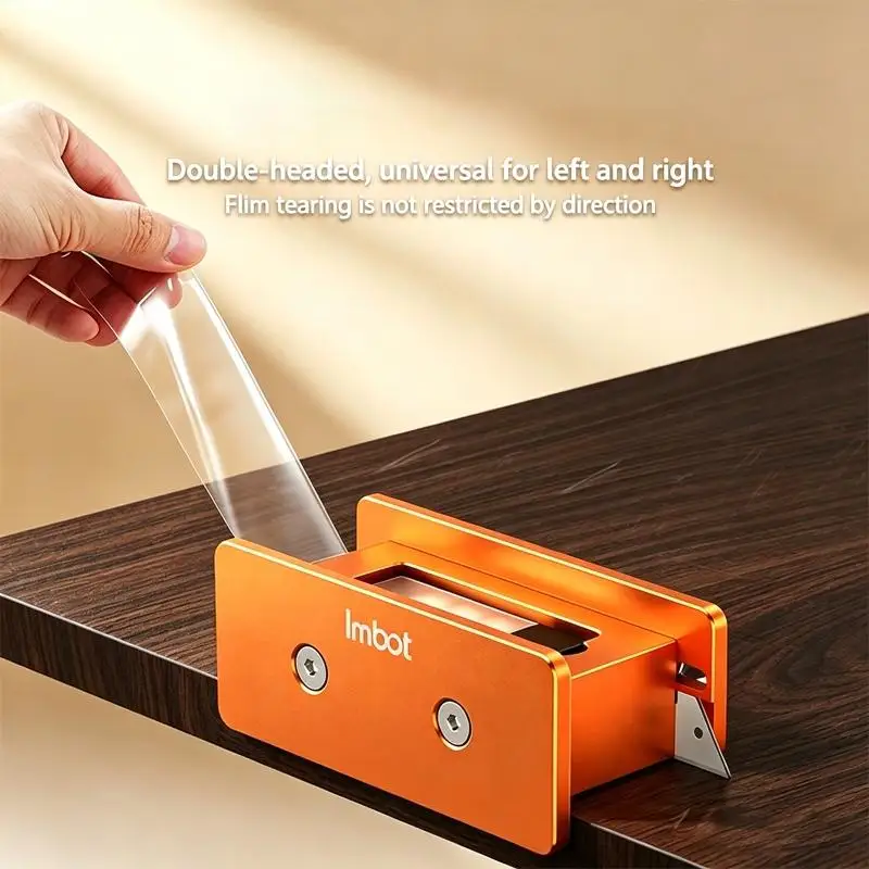 Woodworking Film Trimmer Imbot Aluminum Manual Cutter with Adjustable Guide for Board Cleanup and Protective Film Removal D2RC