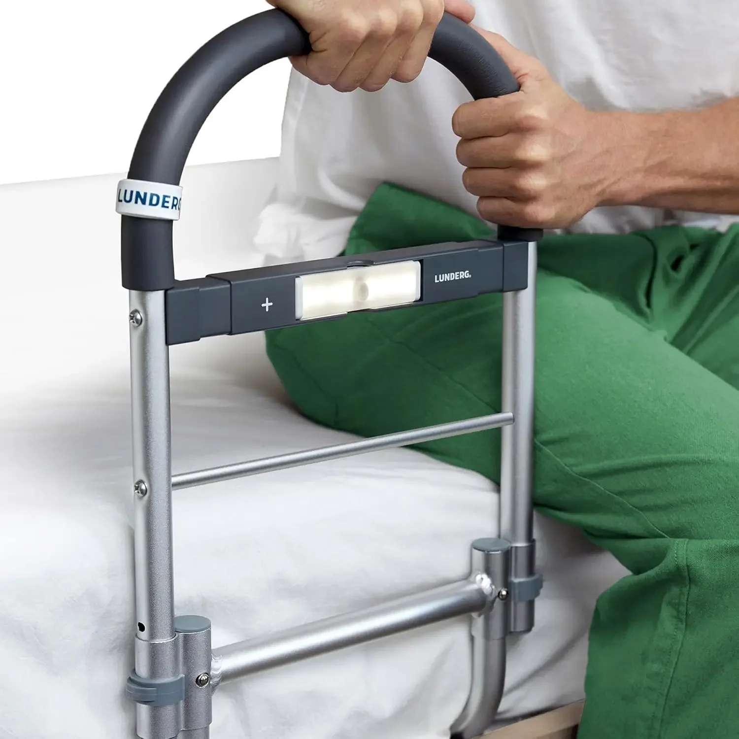 Bed Rails for Elderly Adults Safety - with Motion Light & Non-Slip Handle - Bed Railings for Seniors & Surgery Patients