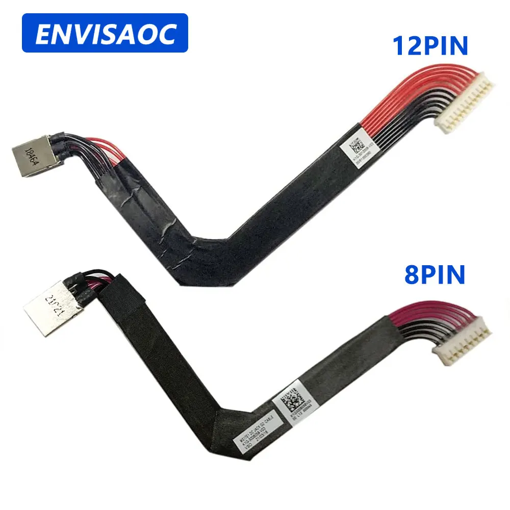 8PIN/12PIN para MSI GP63 GP63VR GL63 GE63 MS16P1 MS16P5 MS16P6 MS16P7 portátil conector de alimentación CC Jack DC-IN Cable flexible de carga