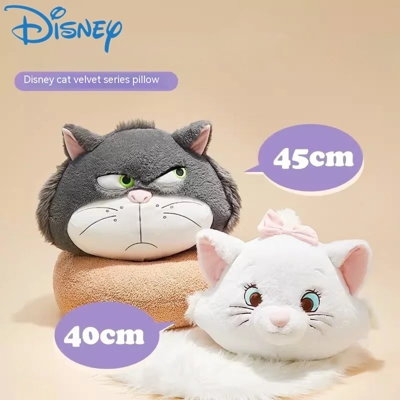 

Miniso Anime Cartoon Disney Marie Cat Lucifer Plush Doll Sofa Pillow Comfortable Cushion Kawaii Animals Plushie Toy Xmas Gift