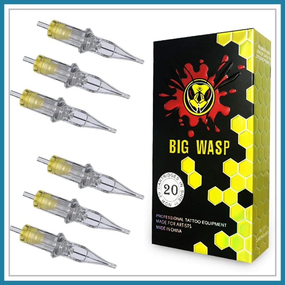 

4th Gen 1207RS Tattoo Needle Cartridges #12 Standard 7 Round Shader 20Pcs