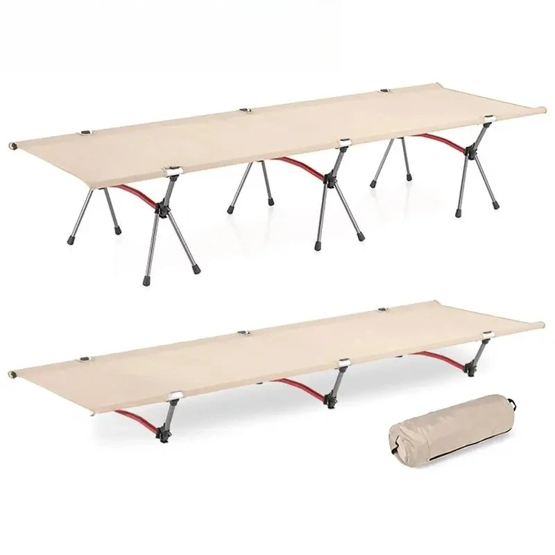 Camping Cot Portable Folding Bed Ultralight Aluminum Alloy Sleeping Cot for Outdoor Hiking Backpacking Travel