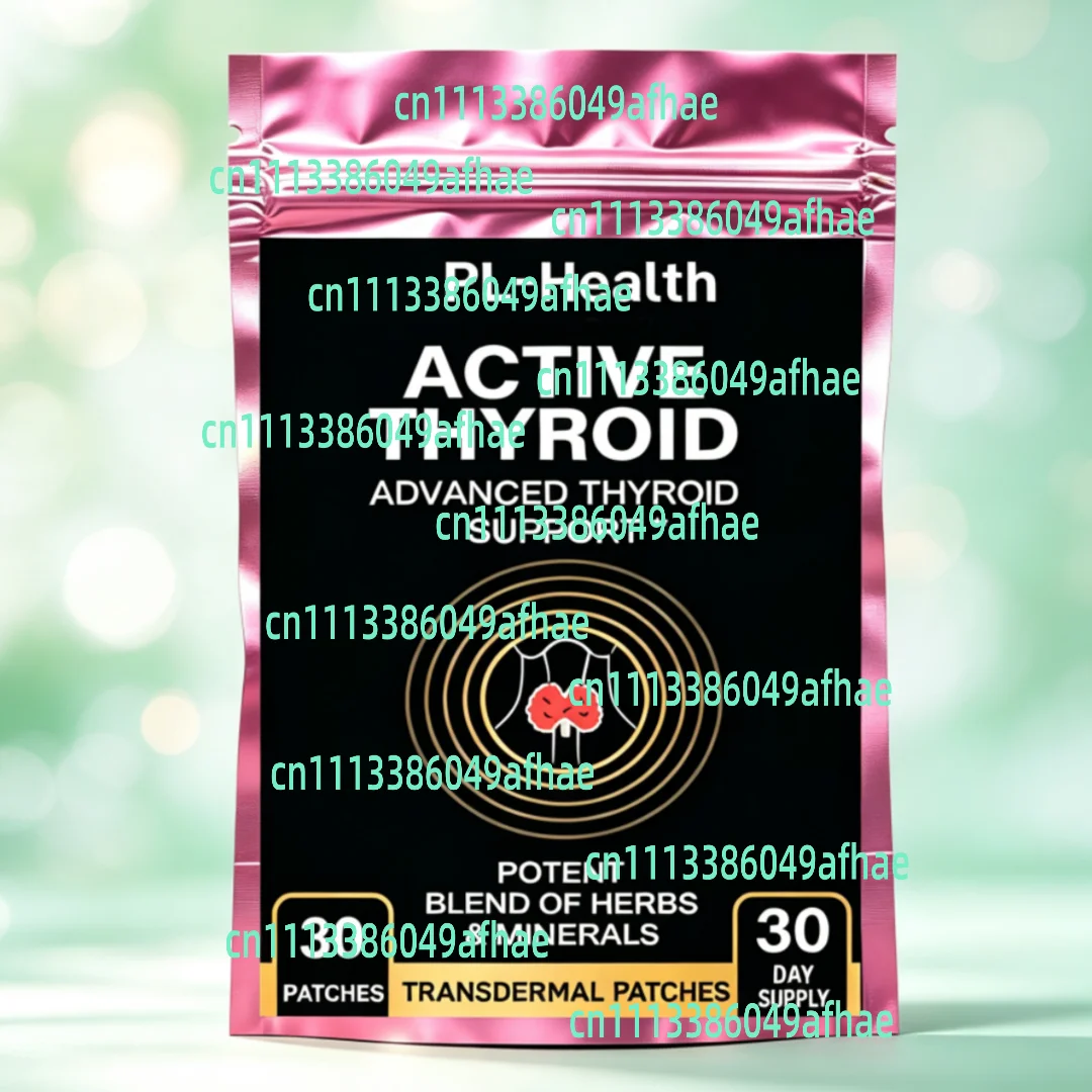 30 Patches Thyroid Support Transdermal Patches Powerful Blend Of Iodine, Selenium, Magnesium,zinc,vitamin B12 For Optimal