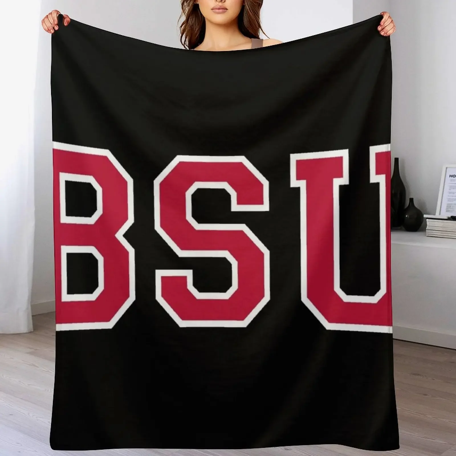 ball state college font Throw Blanket Baby Heavy Designers Blankets